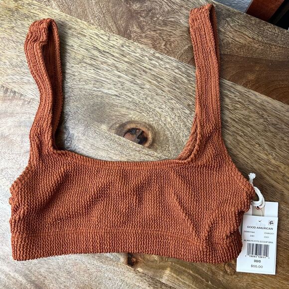 Good American Always Fits scoop bra top in chai XS - Picture 1 of 5
